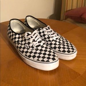 Checkered Vans Size 13